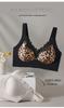 Women's Lace Edge Seamless Satin Bra - Minimizes Large Busts, Push-Up, Summer Thin, No Underwire, Comfortable & Breathable.