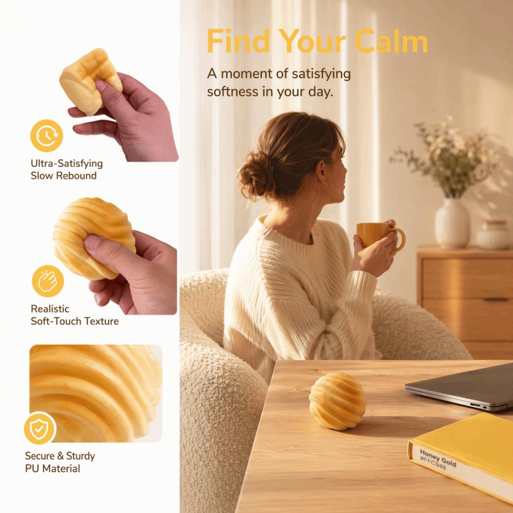 Release Hand Soft Bread Squeeze Toy Relax Gift Stretch 9-Grid Bread Squishy Toy Sensory Elastic Slow Rebound Vent Toy For Adult