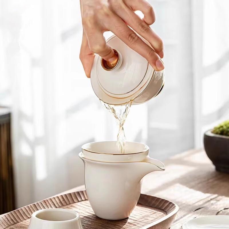 Peach Garden Luxury Chinese Ceramic Tea Set