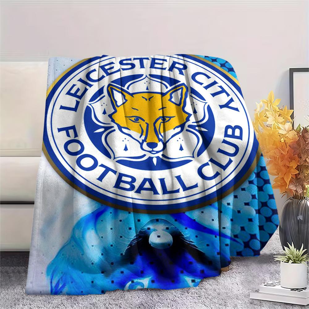 1pc leicester city Print Flannel Blanket, High quality Comfortable for All Seasons, Home Decor, Warmth and Comfort, Perfect for Christmas Gifts70