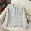 Spring Tang Style Jacket for Middle-Aged Women - Petite, Elegant Design for Spring and Autumn