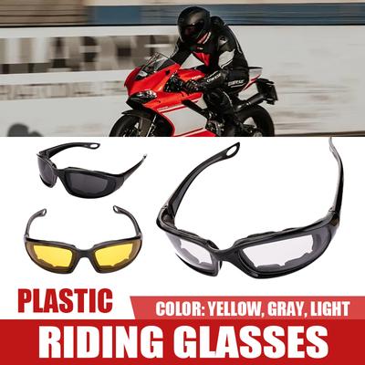 Riding Motorcycle Sunglasses Outdoor Sports Cycling Goggles Bike Black Frame Eyewear Windproof Lightproof Motorbike Men Eyewear