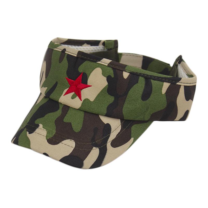 Children's Military-Style Sun Hat with Five-Pointed Star Camouflage – Summer Sun Protection Cap
