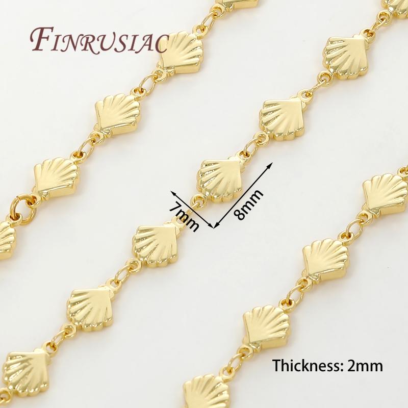 0.5-1 Meter 18K Gold Plated Oval Curb Cuban Chains For Jewelry Making Supplies,DIY Necklace Bracelet Chain Bulk Chains Wholesale