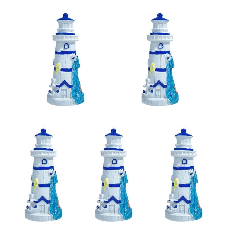 Aquariums Landscape Lighthouse Resins Aquariums Decorations Art Crafts Terrarium Habitat Ornaments Photo Props