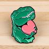 Cute Dinosaur Enamel Pin Animal Brooches Badges Lapel Pins for Backpack Jewelry Decorations Cosplay Accessories Gift Kids Toys
