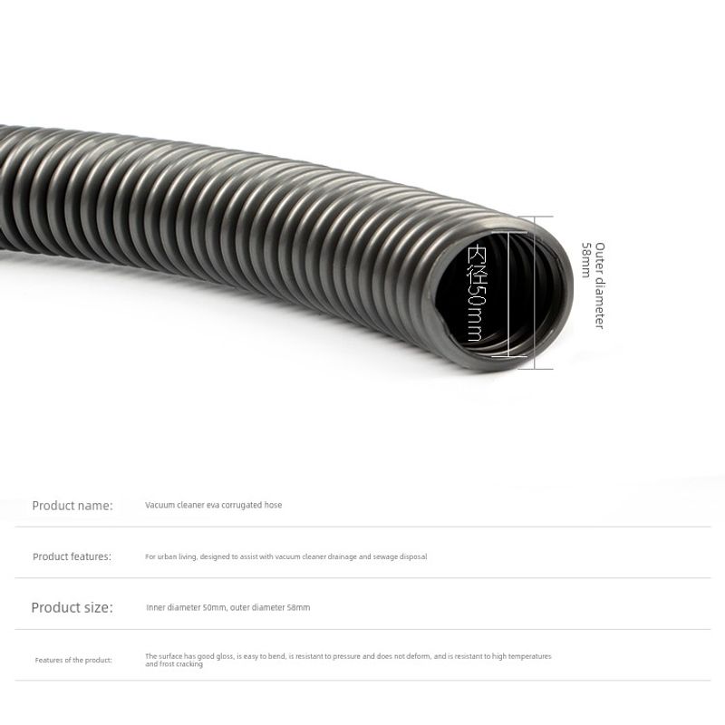 Neutral Hose of Dust Collector Caliber 20-100mm Multi-Specification Eva Bellows Car Wash Sweep-up Pipe Threaded Pipe