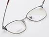 Alloaiweeo [Aloxrounz] Ar8014A C1 Half Two-Tone Black & Gray Beta Titanium Square Glasses
