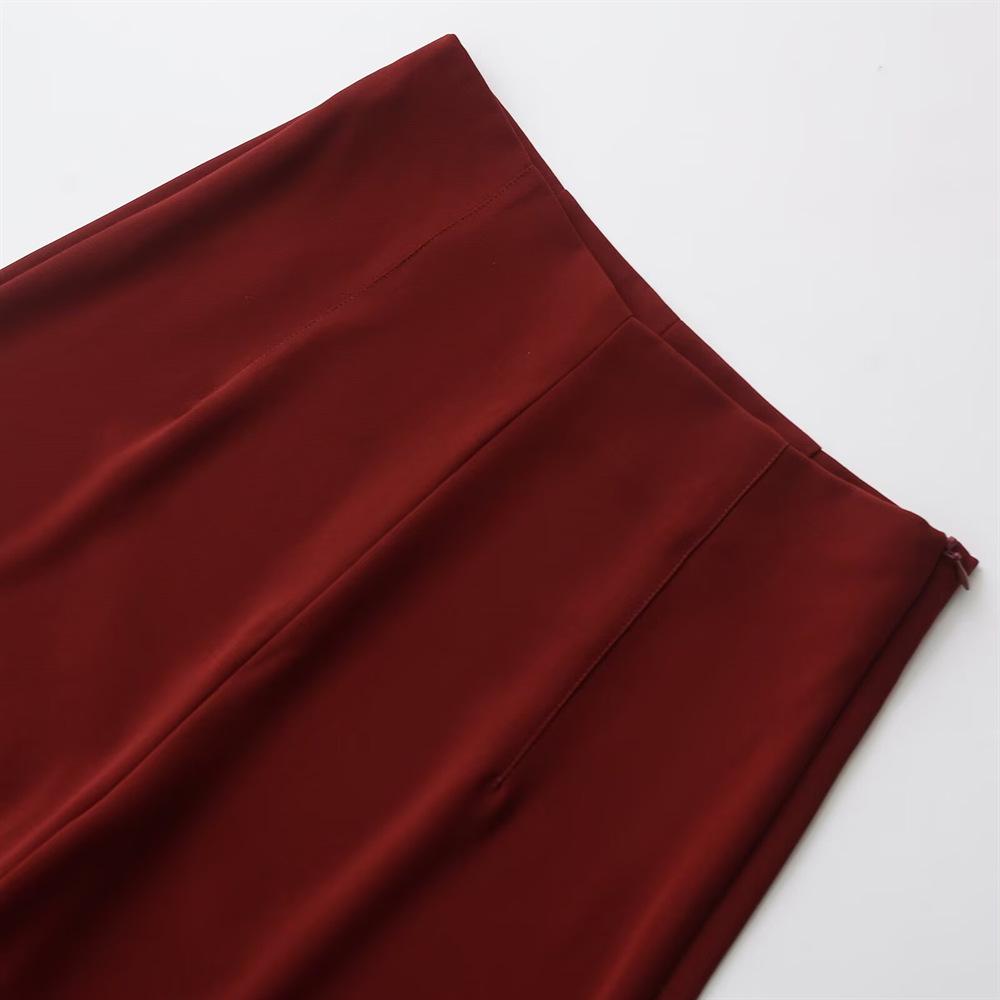 Spring 2025 Women's Loose-Fit Wide-Leg Pants - Casual, Fashionable, Versatile, and Simple Solid Color Design