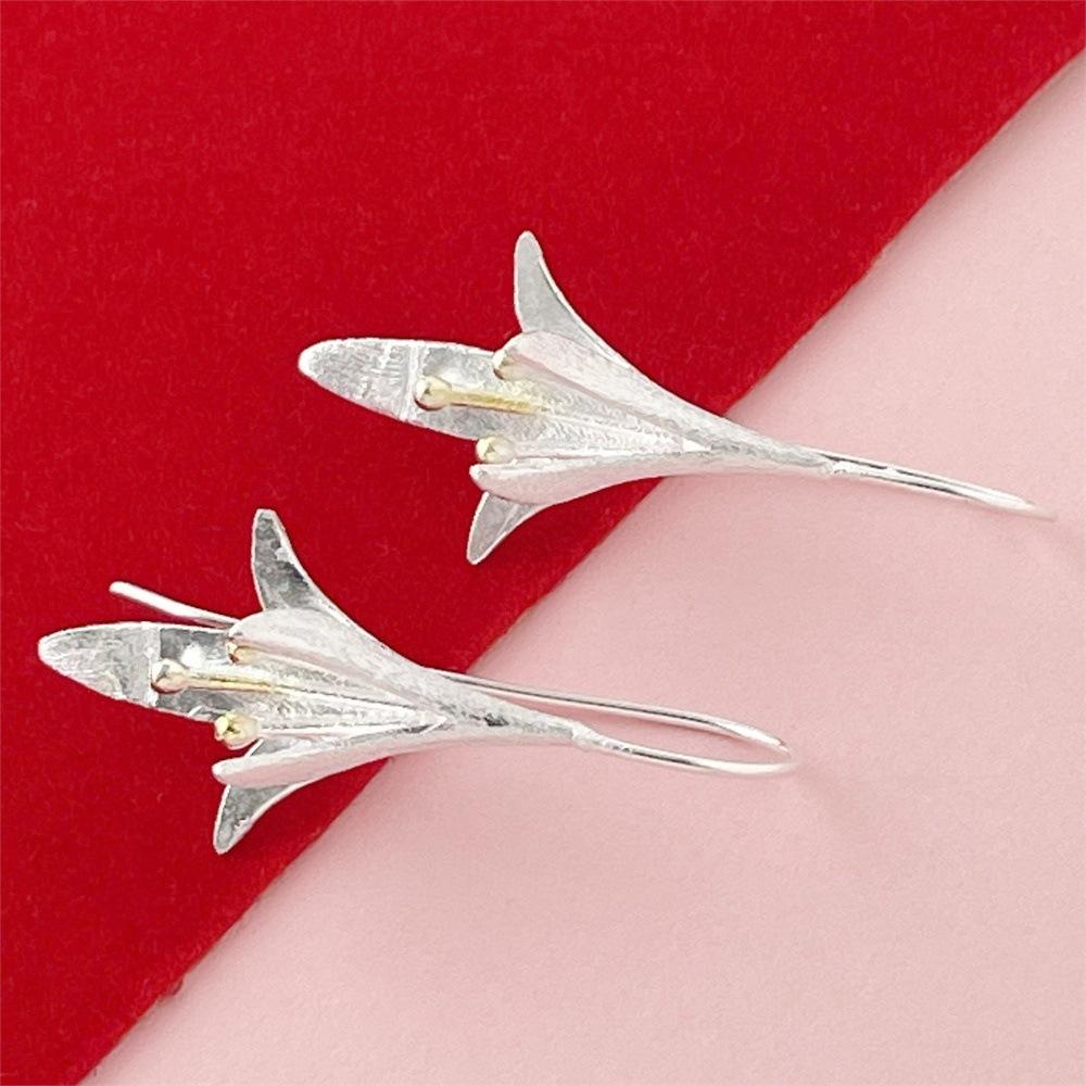 925 Sterling Silver Fashion Light Luxury Lily Earrings Birthday Party Anniversary Gift