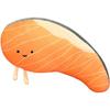 [dokidoki] Salmon Salmon Fillet Body Pillow Stuffed Toy Cute [Salmon Fillet-kun] Realistic Large Sleeping Pillow Cushion Funny Goods Event Party