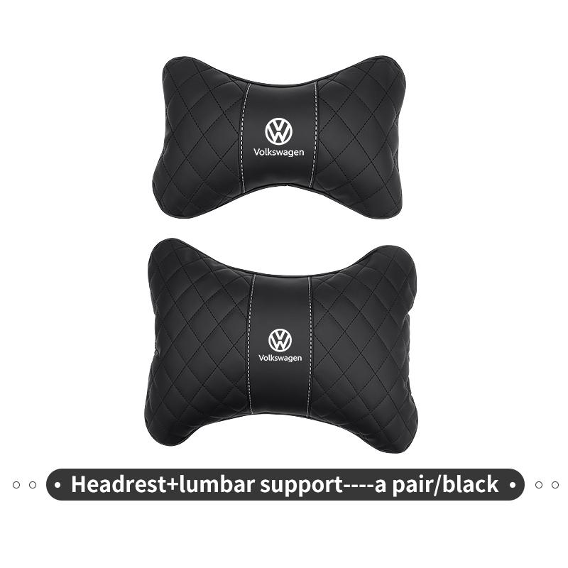 Car Lumbar Support Cushion Back Pain Relief Fatigue Reduction Pad For Volkswagen VW Scirocco Passat Polo B5 B6 B7 CC Tiguan