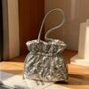 Neue Koreanische Kleine Umhängetasche Fashi Einfacher Griff Beuteltasche mit Kordelzug Bequeme und Vielseitige Textur Aufbewahrungstaschen