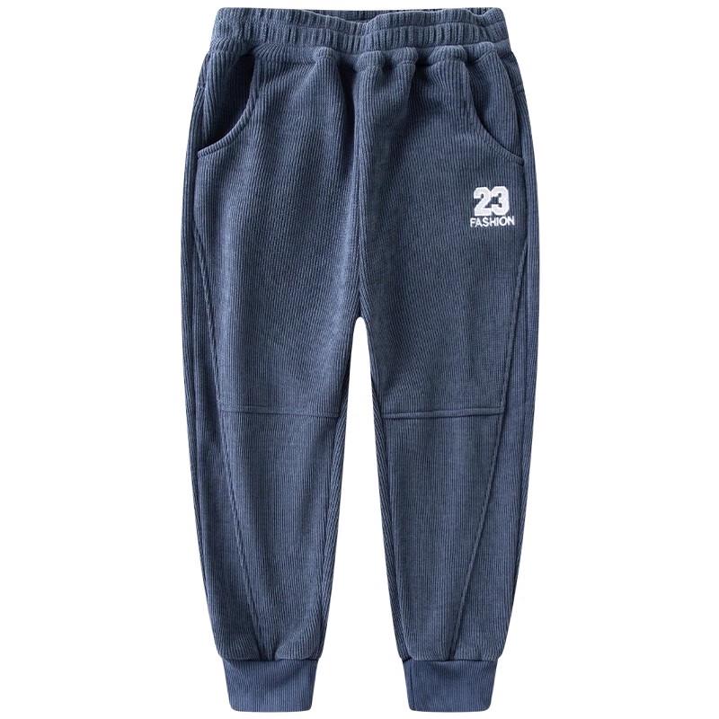 Boys' Plush Corduroy Winter Casual Pants