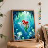 Disney Digital Oil Painting Diy Oil Painting Hand Painting Mermaid Underwater Art Living Room Bedroom Decoration Painting