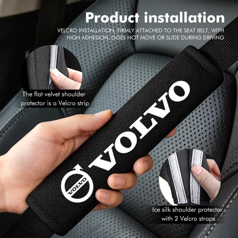Car Seat Belt Cover Shoulder Pad Universal Protector Cushion For Volvo V60 V50 V40 S80 S60 S90 C40 XC40 V70 XC70 XC60 XC90