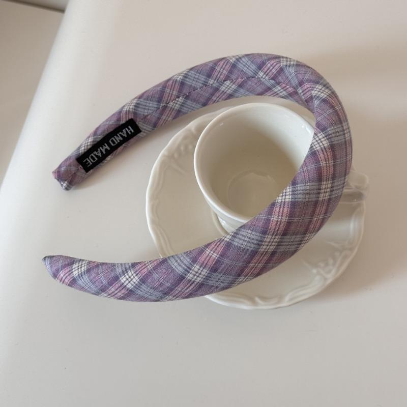 Fashionably Light and Fresh Blue Color Hair Band, Simple and Elegant Commuting Style Thin Headband Hair Accessory
