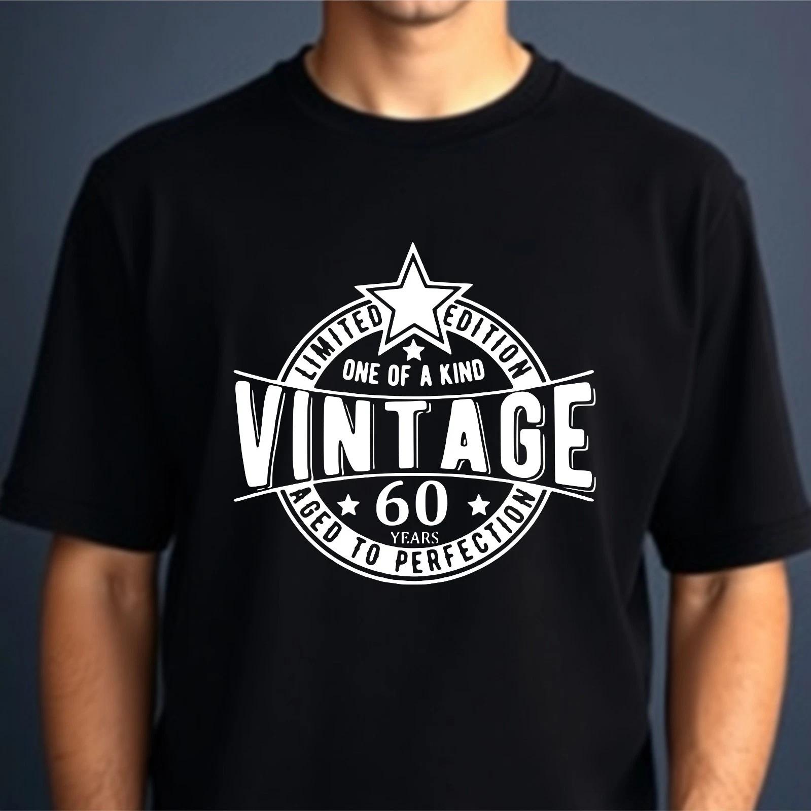 

Aged To Perfection T-shirt 60th Birthday Vintage One Of Kind Dad s Top Men s Tee S