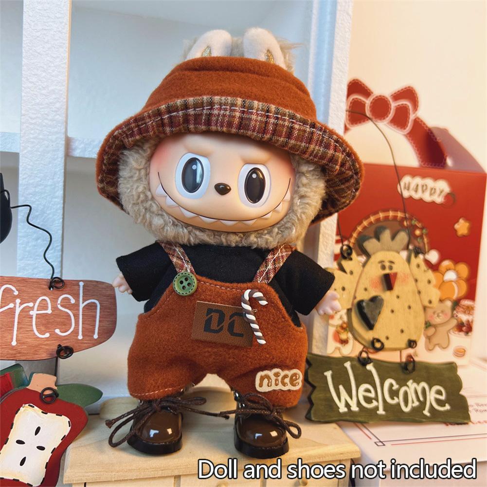 

Для 17 см Кукольная одежда Лабубу Модная одежда Толстовки Кукольная одежда Цветовые толстовки Кукольные аксессуары Милые украшения Маленькая одежда 04#