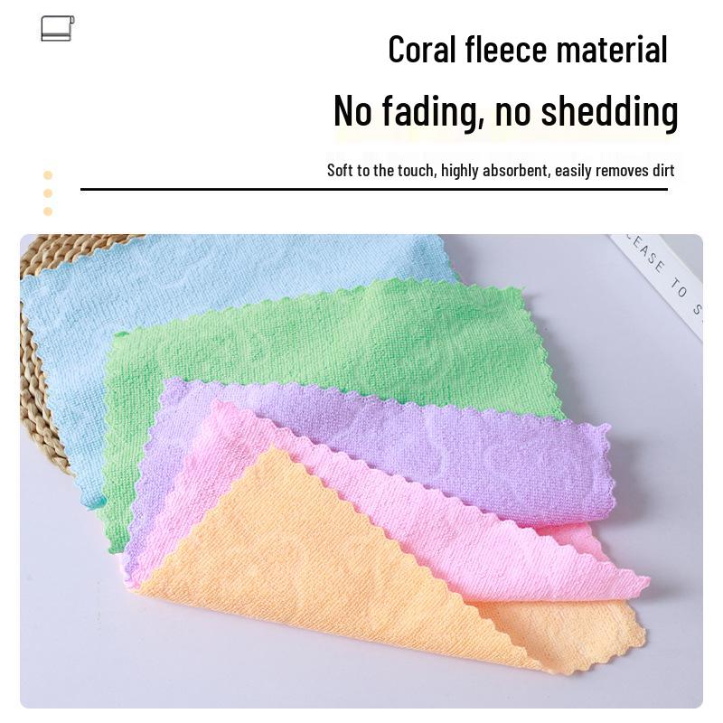 Superfine Fiber Embossed Bear Towel - Colorful, Warp-Knitted Square for Events & Gifts