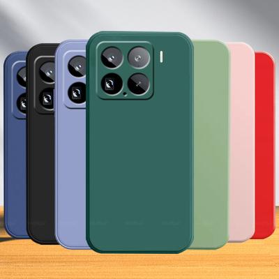 For Xiaomi 15 Case Cover Xiaomi15 Xiaomi 15 Pro Capas Liquid Silicone Phone Back Bumper Shockproof TPU Soft Funda Mi 15