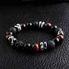 1Pcs Male irregular stone bracelet, striped agate necklace,  accessory, vintage bracelet