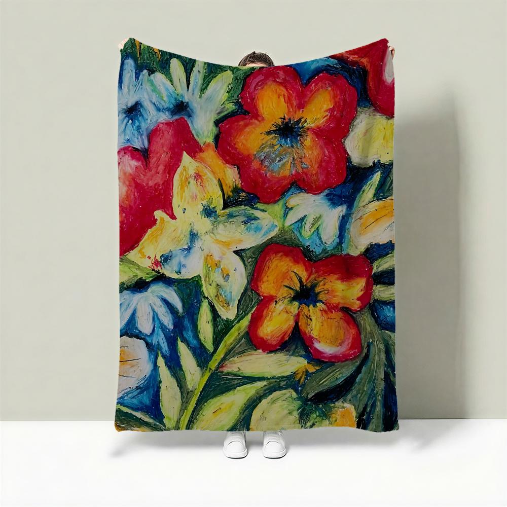 Singer A-Adrianne Lenker Throw Lightweight 240g Flannel Blanket Soft Skin-friendly for Summer Cooling 75X95CM