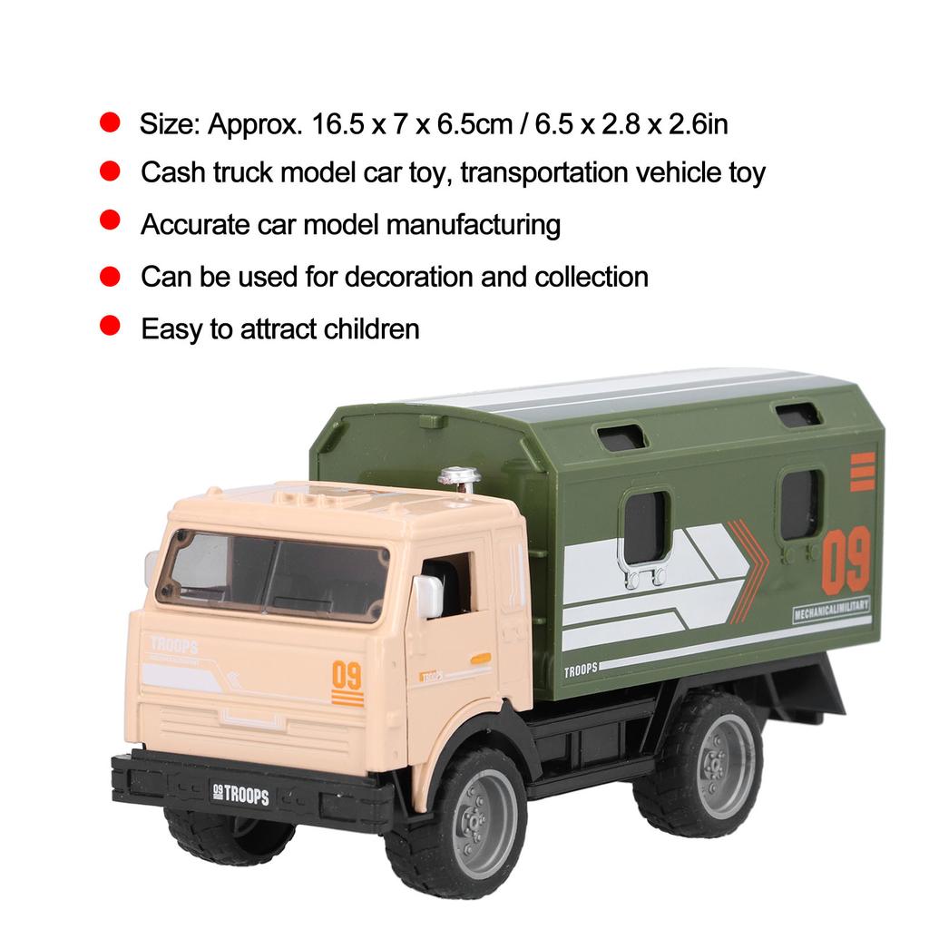Alloy Cash Truck Model Car Toy Children Simulation Transportation Vehicle Truck Toy