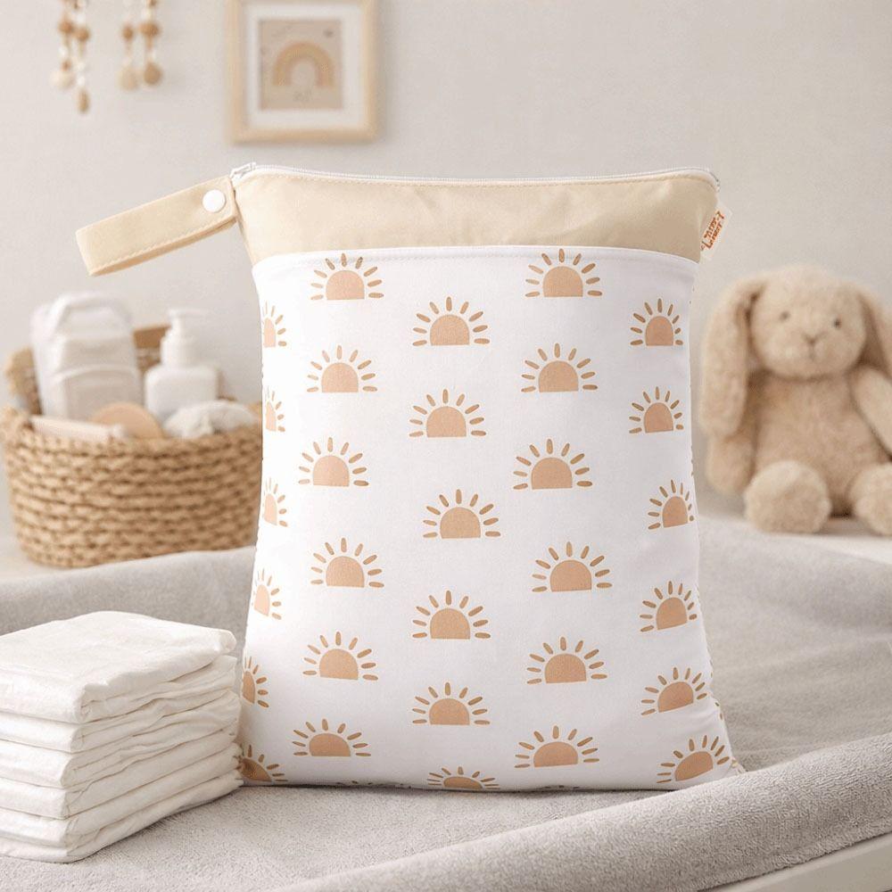 with Handle Waterproof Diaper Bag Reusable Diaper Wetbag Portable Mommy Bag Baby Room Decor