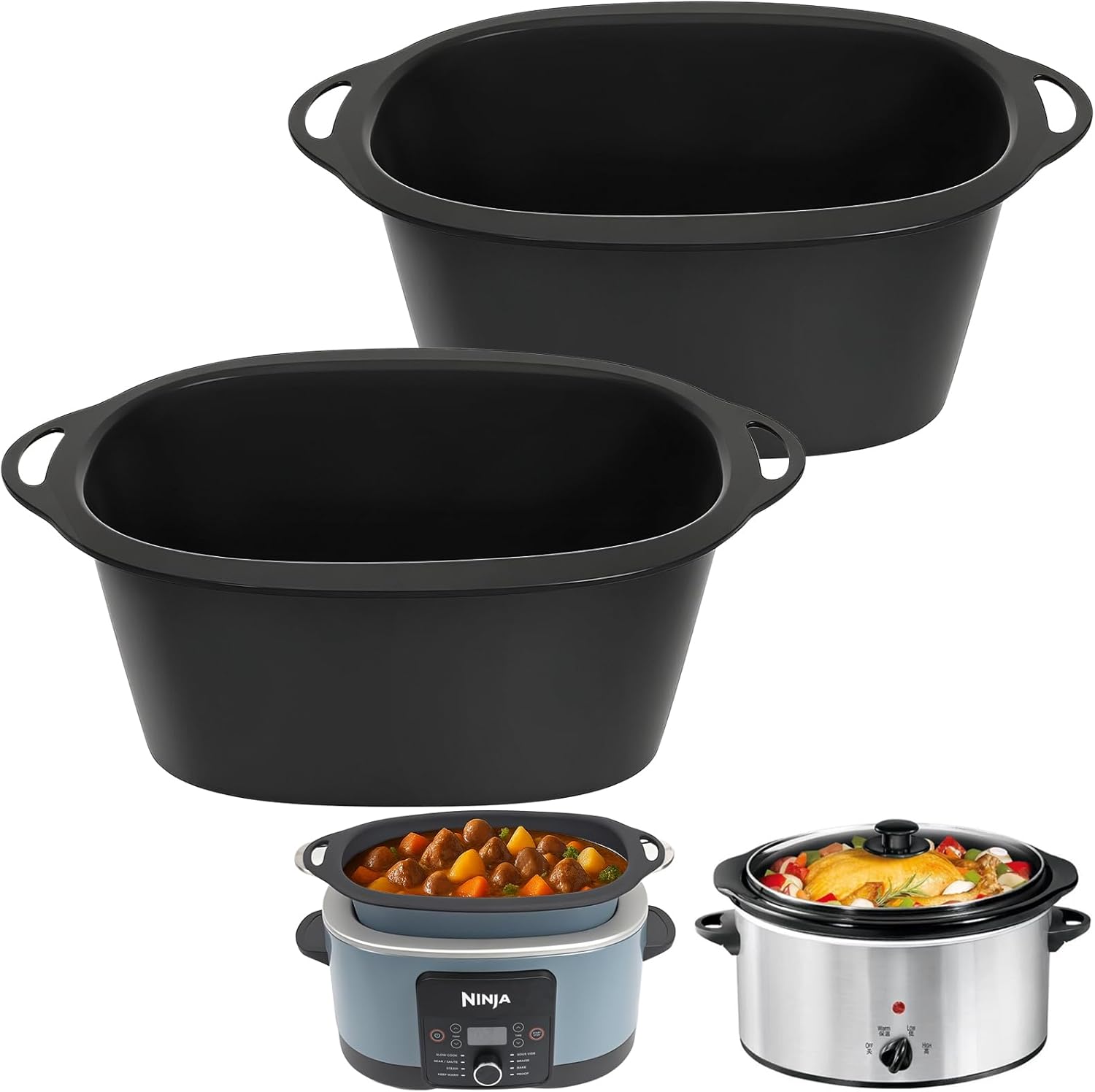 

Silicone Slow Cooker Liners Compatible with Ninja Possible Cooker Pro 8.5 Quart United States