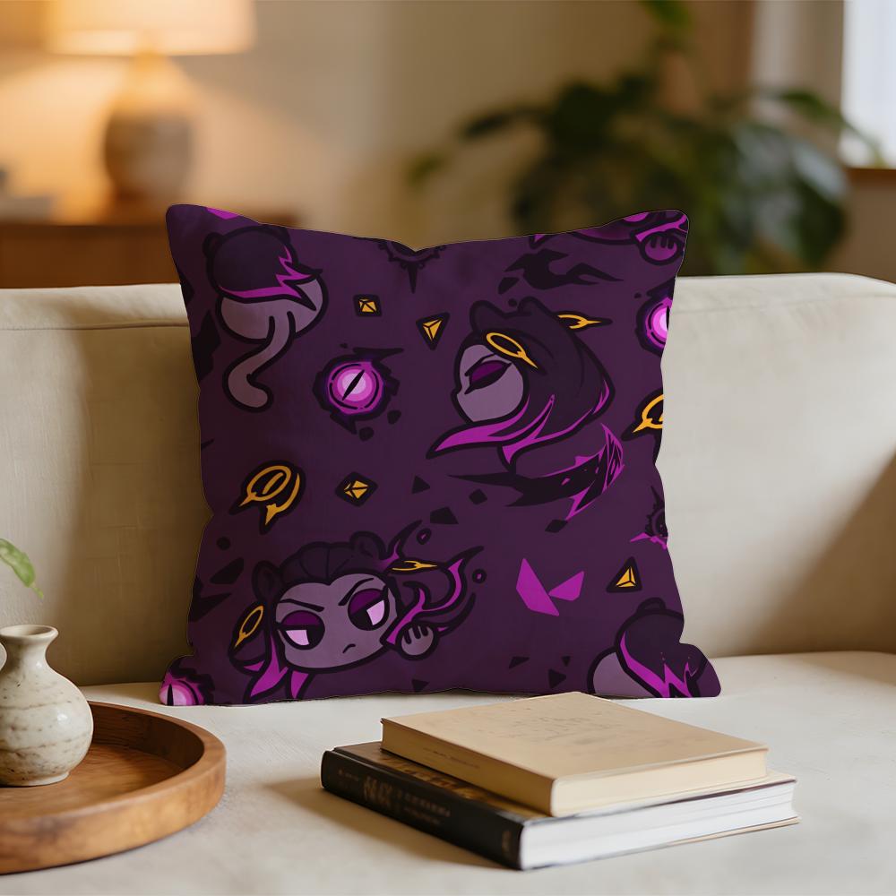 

Hot Fps Games VValorant Cushion Cover Short plush pillowcase for bed sofa carwashable 30x30cm