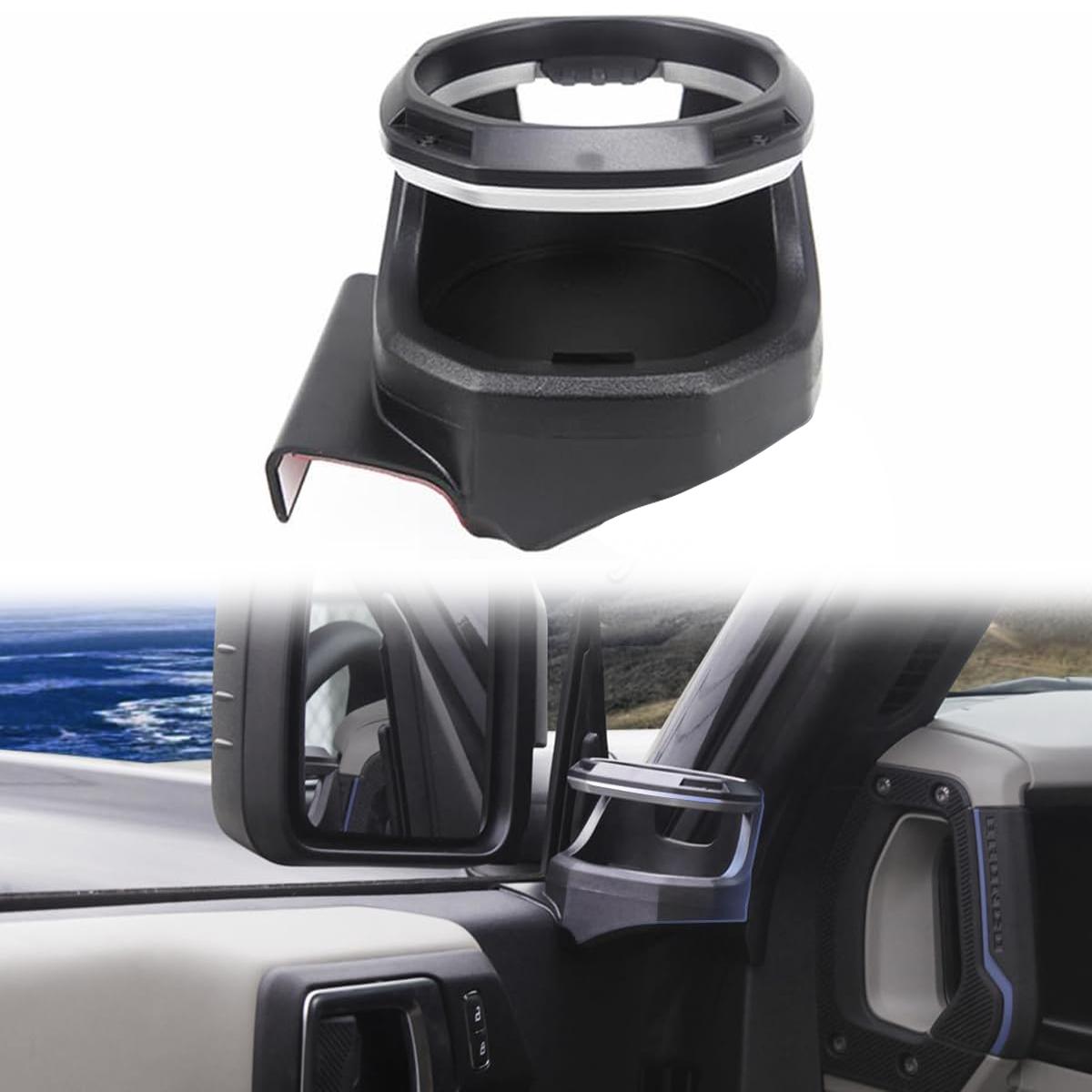 Car Window Cup Holder for Ford Bronco 2/4-Door 2025-2025 Door Drink Beverage Bottle Mount Ashtray Stand Left/Right