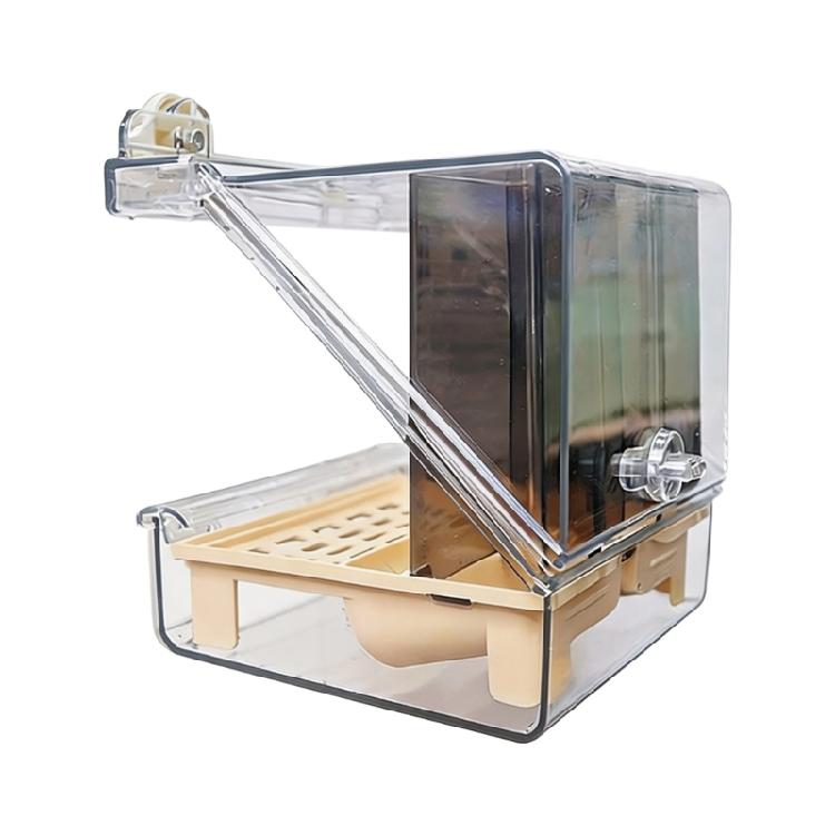 Routine Indoor Bird Feeder Bath Box with Cage Mounted Form, Viewable Housing and Service Tray for Pet Birds Indoors