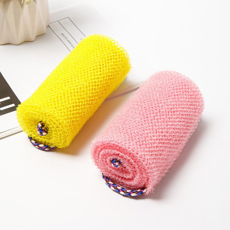 African Net Bath Sponge, 14X77Cm African Net Long Bath Net Sponge Exfoliating Shower Body Scrubber Back Scrubber Skin Smoother