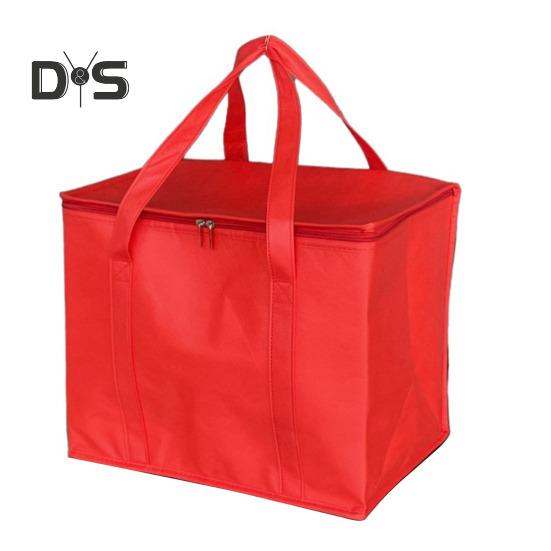 

Изолированная термосумка-тоут 35 л, большая вместимость, сумка-холодильник с застежкой-молнией и широким ремешком, сумка для хранения продуктов для пляжа, рыбалки, походов 1pc красный