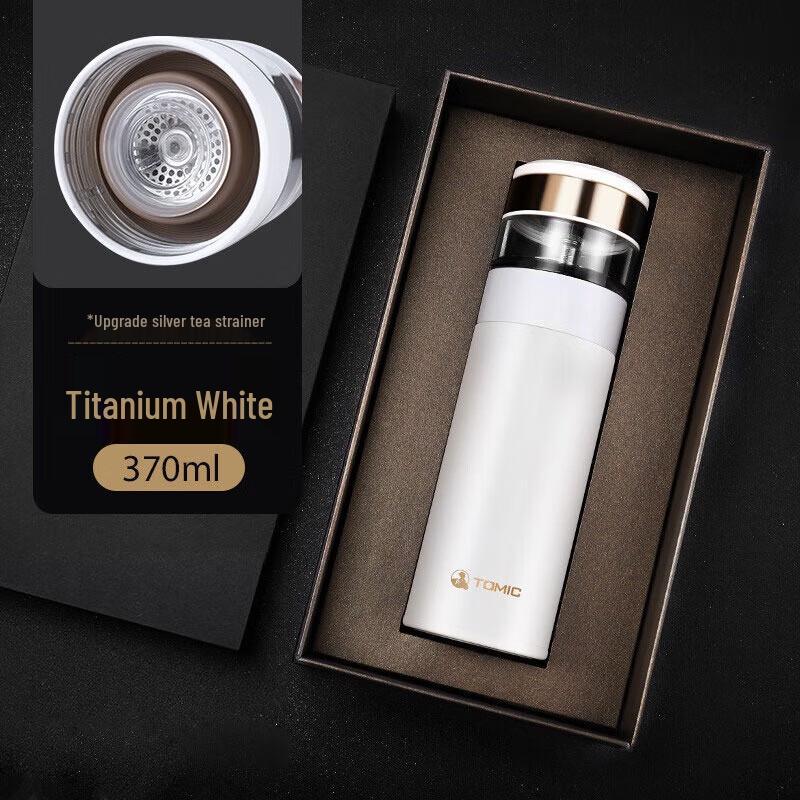 TOMIC Tea Infuser Insulated Tumbler with Ceramic Liner