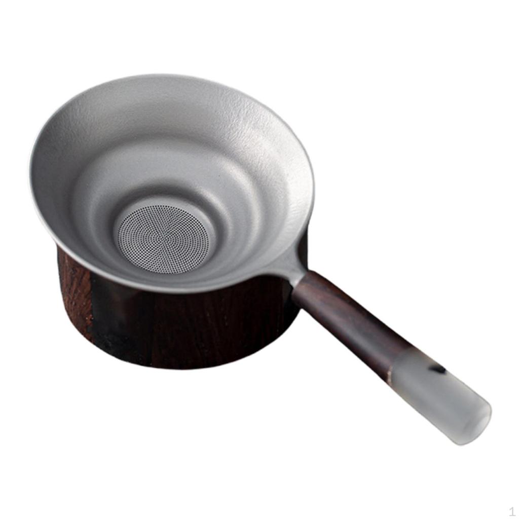 Sada filtrů na Kung Fu čaj s rukojetí a základnou pro sypaný čaj