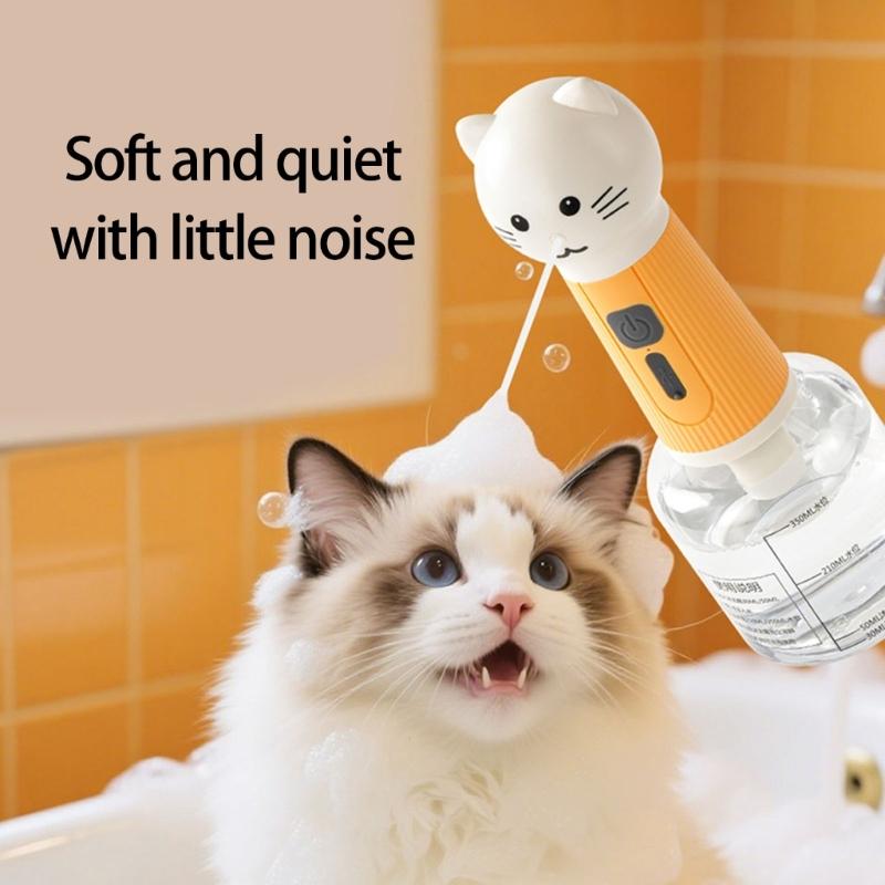 Pet Grooming Maker With USB Charging 1200mAh Battery Automatic Bubbler For Pets Quiet ABS