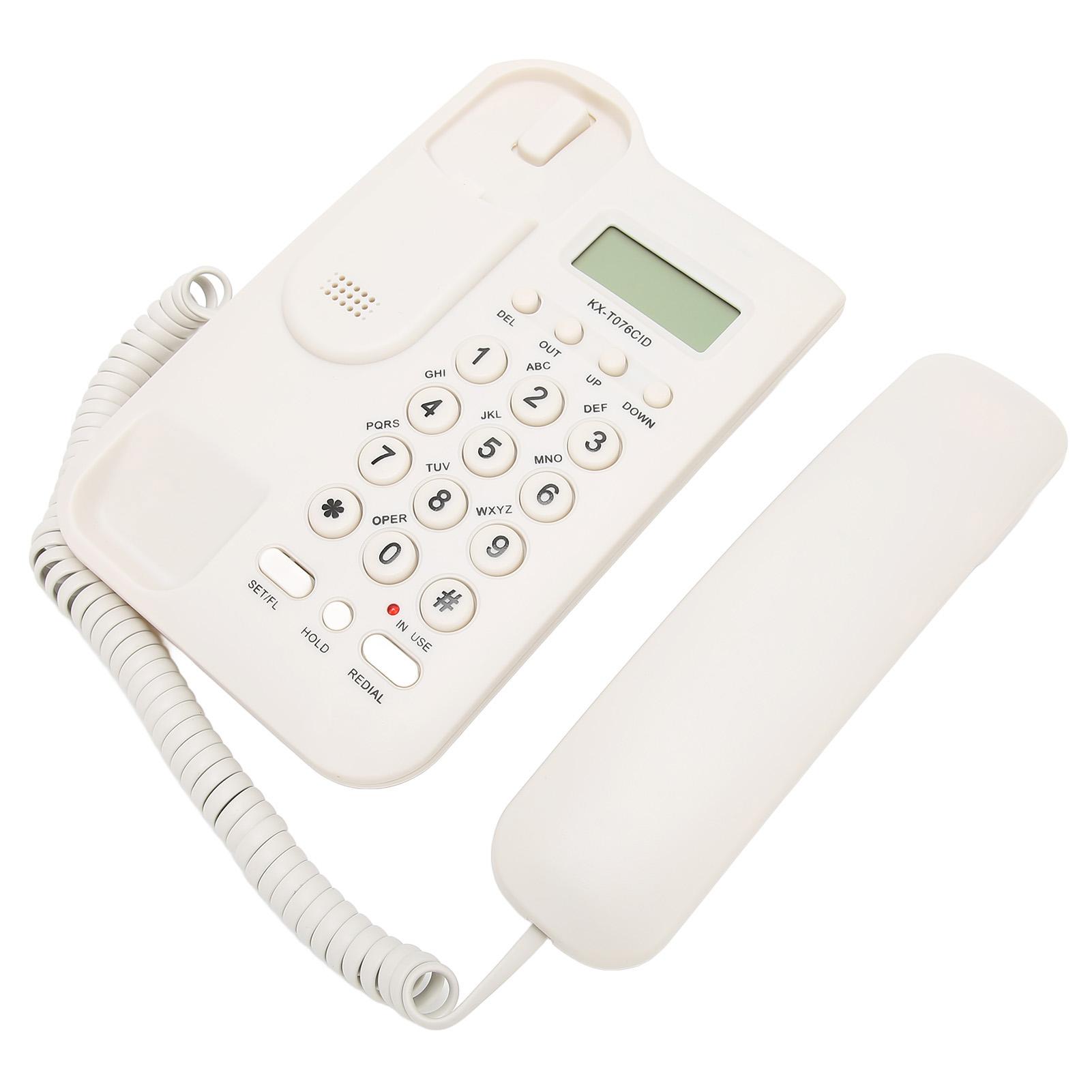

Desk Phone Caller ID Wall Mount Minimalist Corded House Phone for Home Hotel Telephone Line