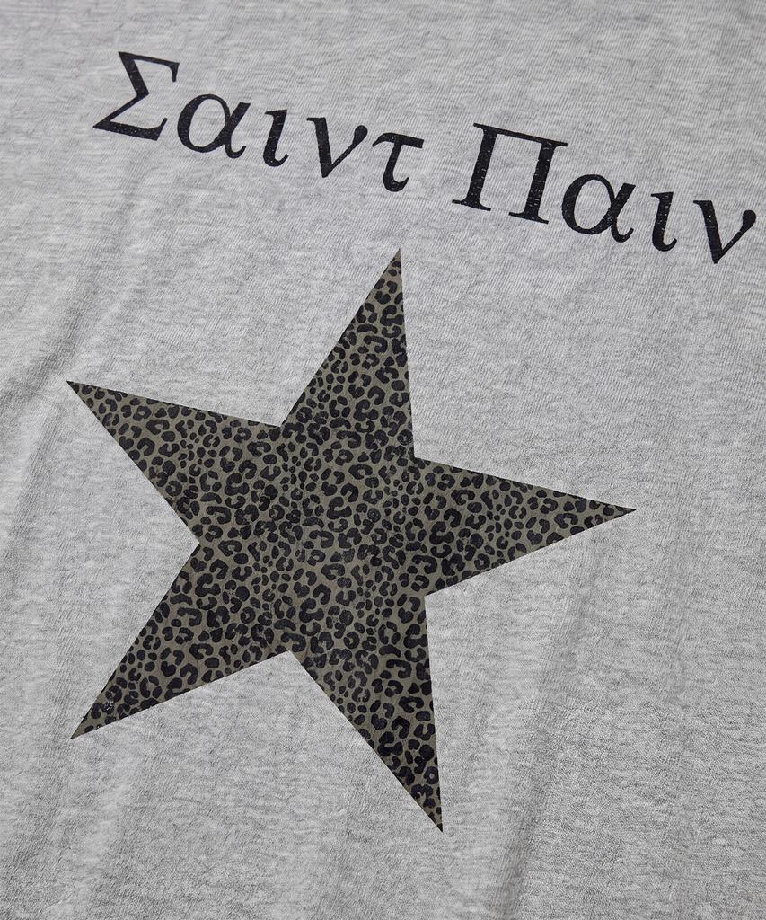 SAINTPAIN Sp Star Heavyweight Crop Short Sleeve Tee Melange Gray