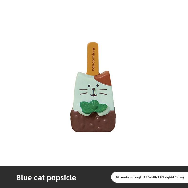 Cute handmade figurine  Snowman ice cream home desk resin small figurine craft item