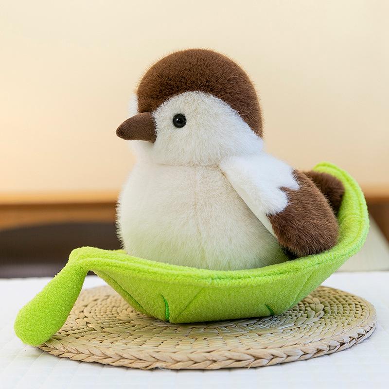 Simulation Bird Plush Toy Pendant Cute Keychain Student Backpack Schoolbag Pendant Parrot Doll