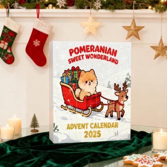 Christmas Advent Calendar Corgi Design 24-Day Countdown Decoration Kid Surprise Advent Calendar Holiday Decor