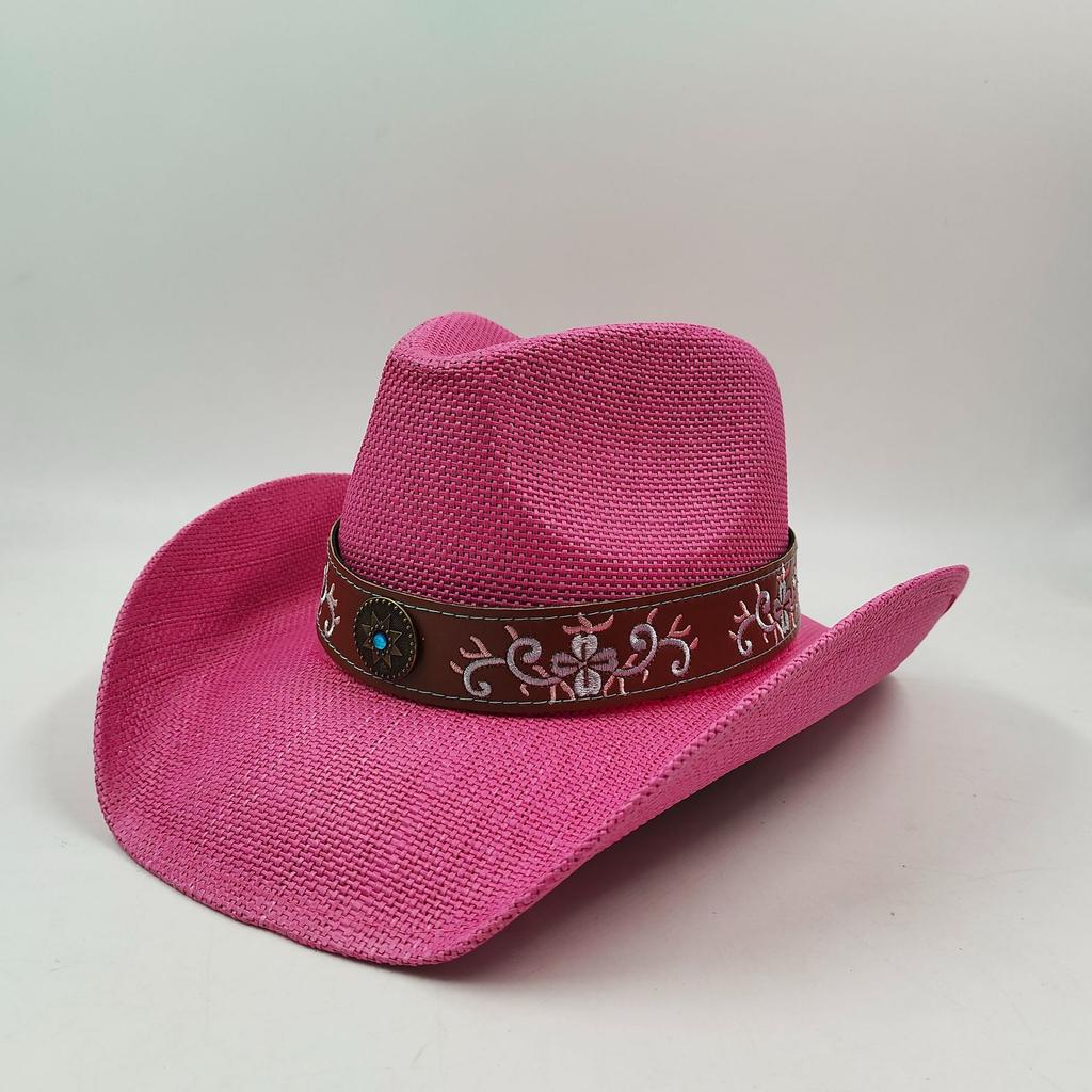 Cowgirl Hats for Women Straw Cowboy Hat Western Beach Sun Hat with Shapeable Brim for Coastal Cowgirl men hats