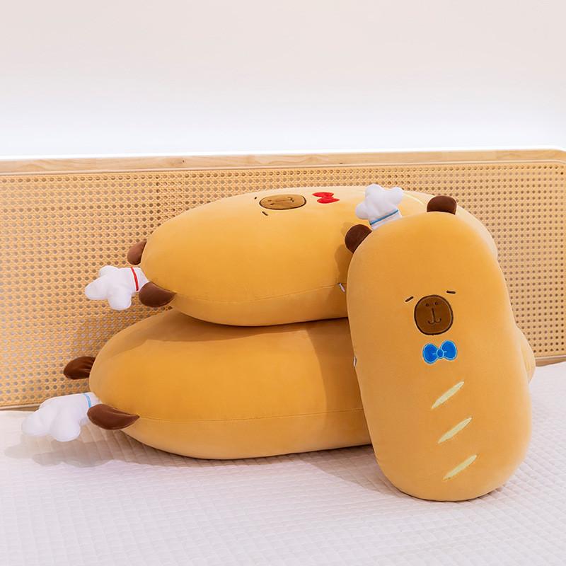 Capybara Plush Bread Toy  Adorable Cartoon Girls Kids Bedtime Birthday Gift