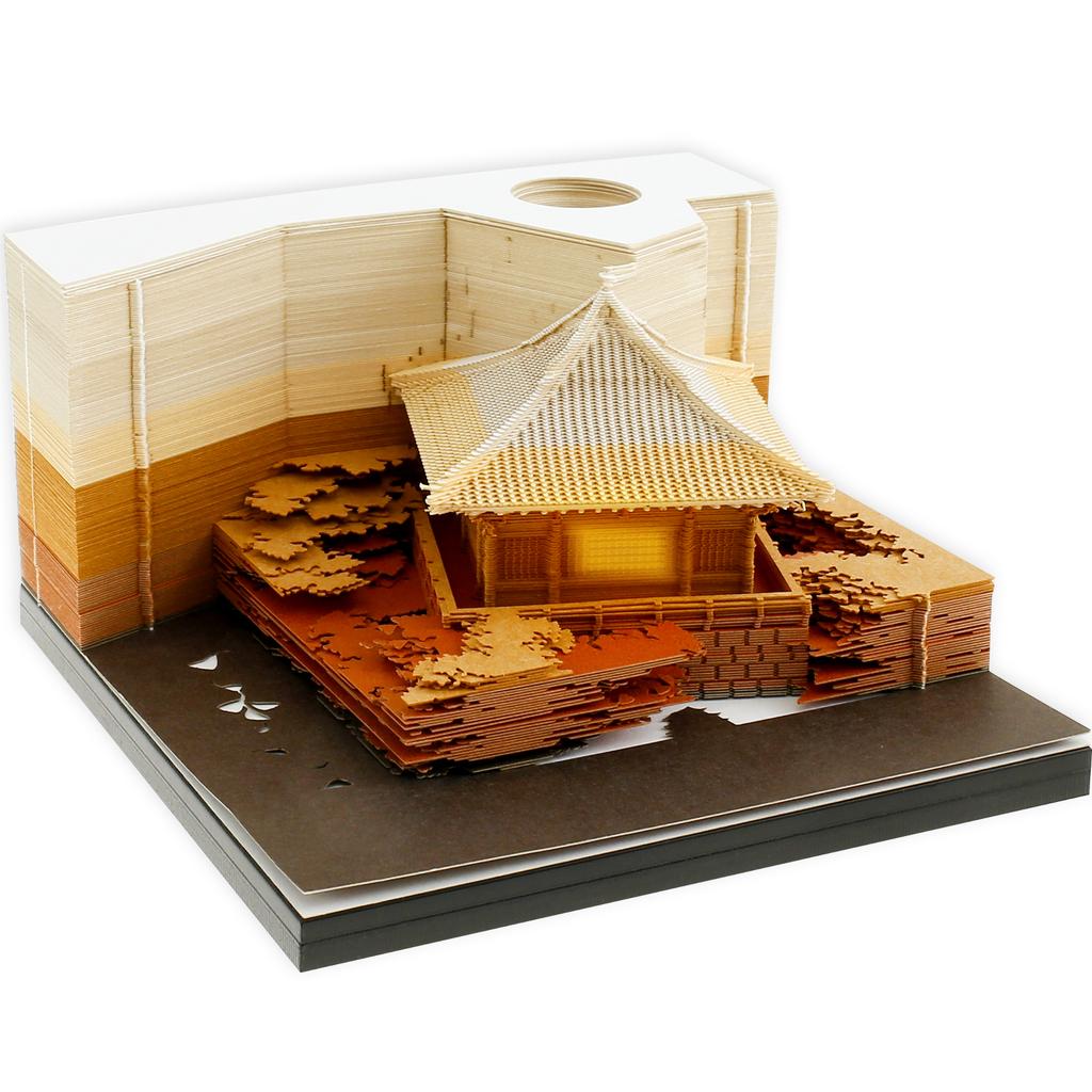 Latest Block Calendar 3D Notepad Block DIY Exquisite Memo Pad Charming Note Paper 3D Artistic Notepad Decorative Valentines Day Gift