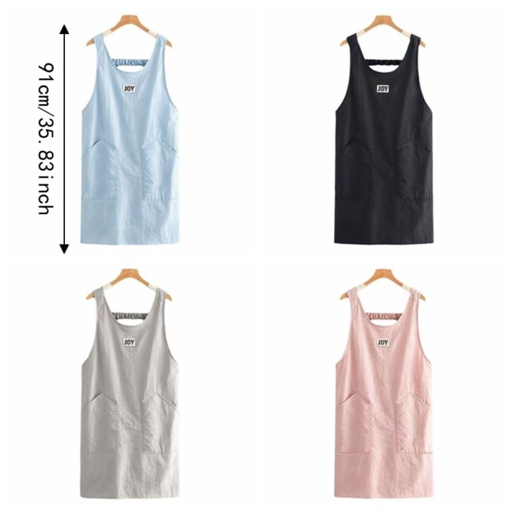 Wear Resistant Waistcoat Style Apron Breathable Coffee House Aprons Durable Kitchen Apron Baking