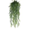 80cm Length Artificial Hanging Vines Plastic Leaves Green Color Artificial Plant Decor 5 Heads Hanging Design