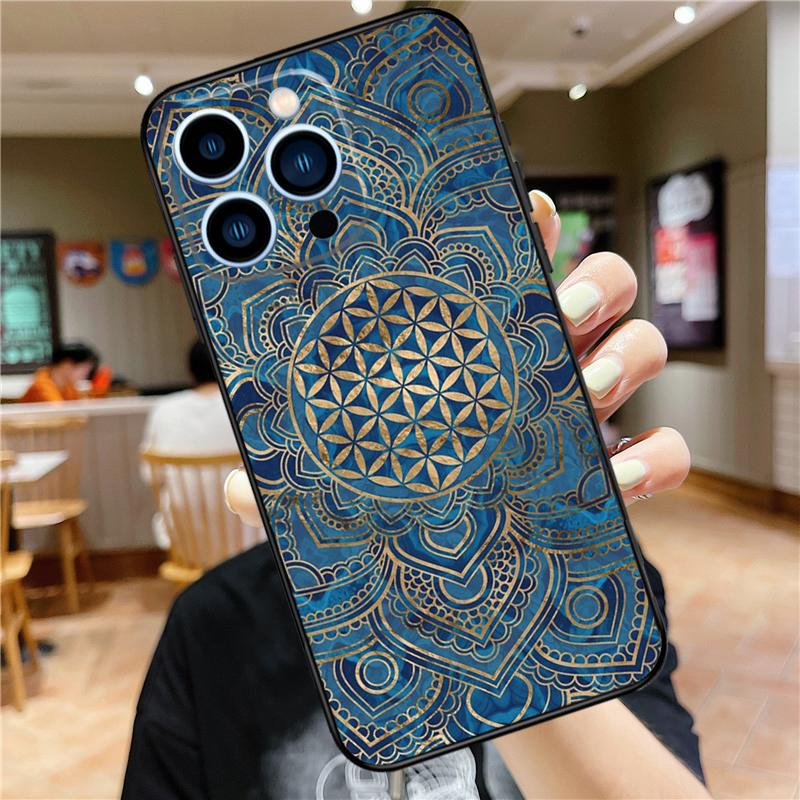 

Flower Of Life In Lotus Pastel Case For iPhone 17 Pro Max 16 15 14 11 12 13 Mini Plus 16e 17 Air Bumper Cover Accessories iPhone 11