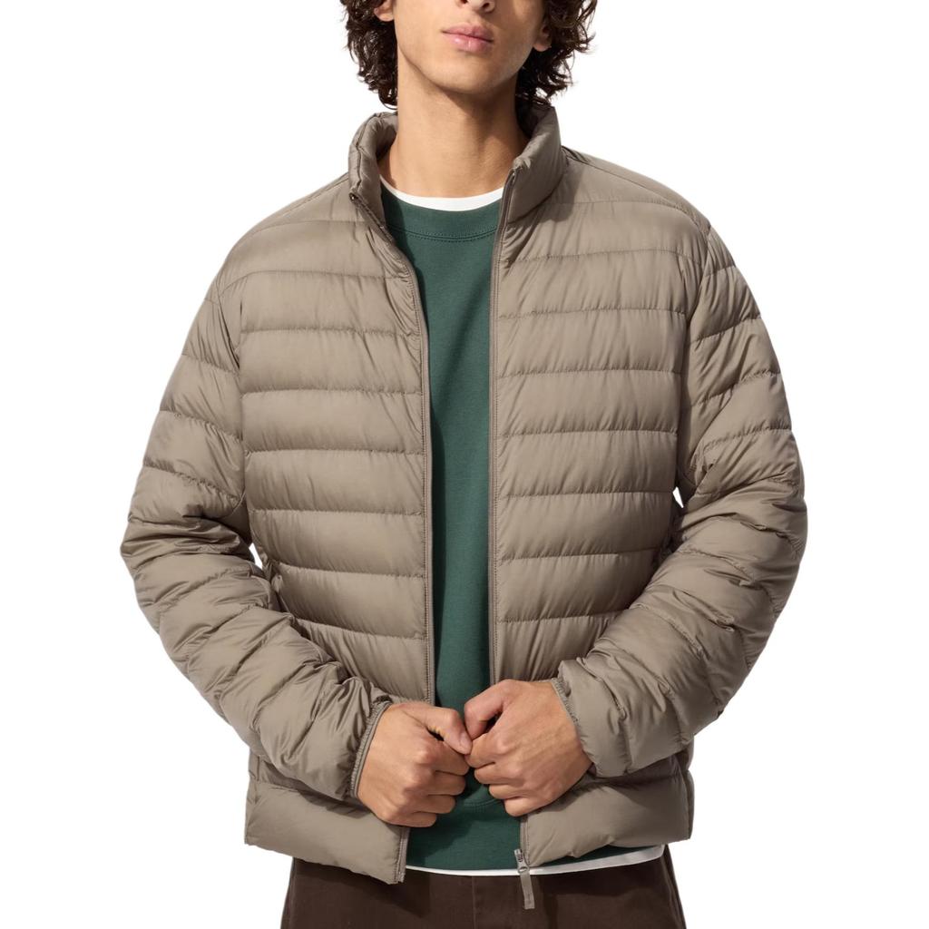 UNIQLO Solid Color Premium Lightweight Stand Collar Zipper Basic Down Jacket Men outerwear 470067-33